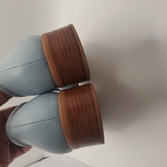 Etienne Aigner Vintage Women's Stella Blue Leather Penny Loafers Sz 7.5 Preppy - Picture 11 of 13